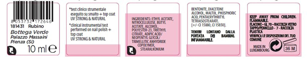 - Lakier do paznokci na 7 dni, 10 ml, rubinowy