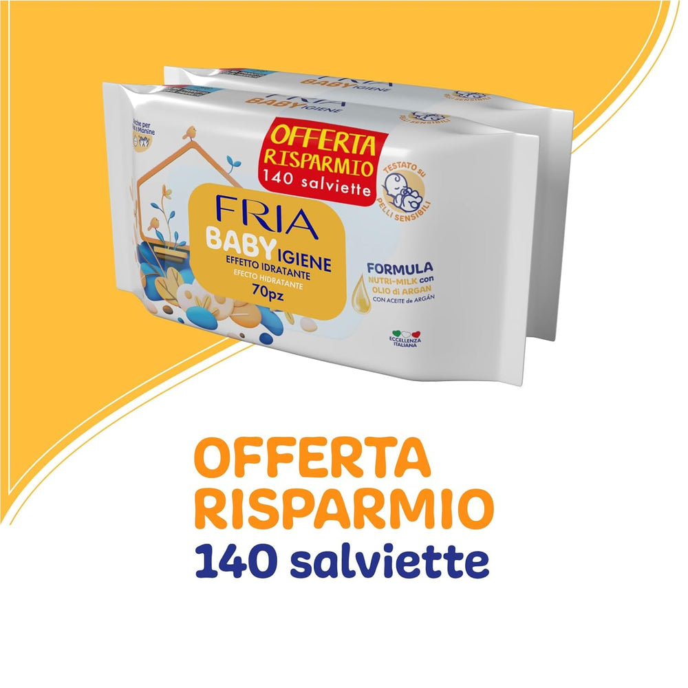 Chusteczki nawilżane, opakowanie 2 szt. (144 chusteczki)