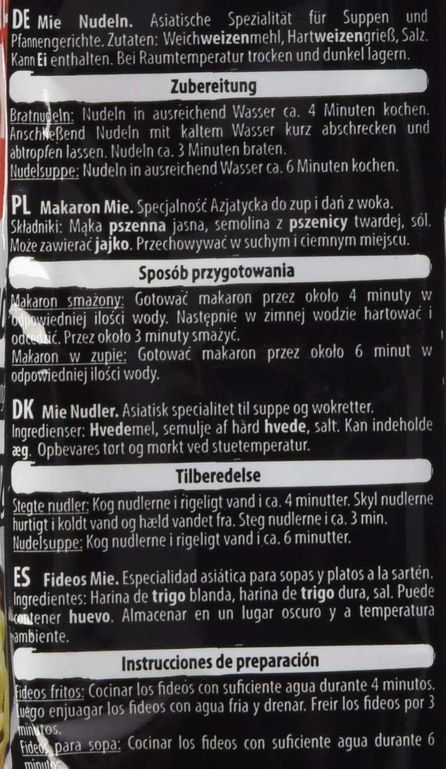 BONASIA Mie Makaron, ohne Ei, 250 g