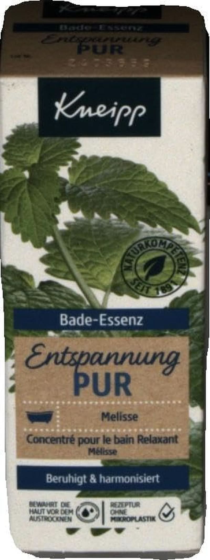 Kneipp Bade, ulei de baie cu ulei esențial natural de melissa indiană și extract de balsam de lămâie, 100 ml Naty Shop