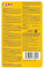 INABA Ciao Broth Hrană umedă pentru pisici 88% umiditate și vitamina E, supă premium pentru pisici cu pui 40g (pachet de 12), carne 100% naturală, fără cereale, fără zahăr