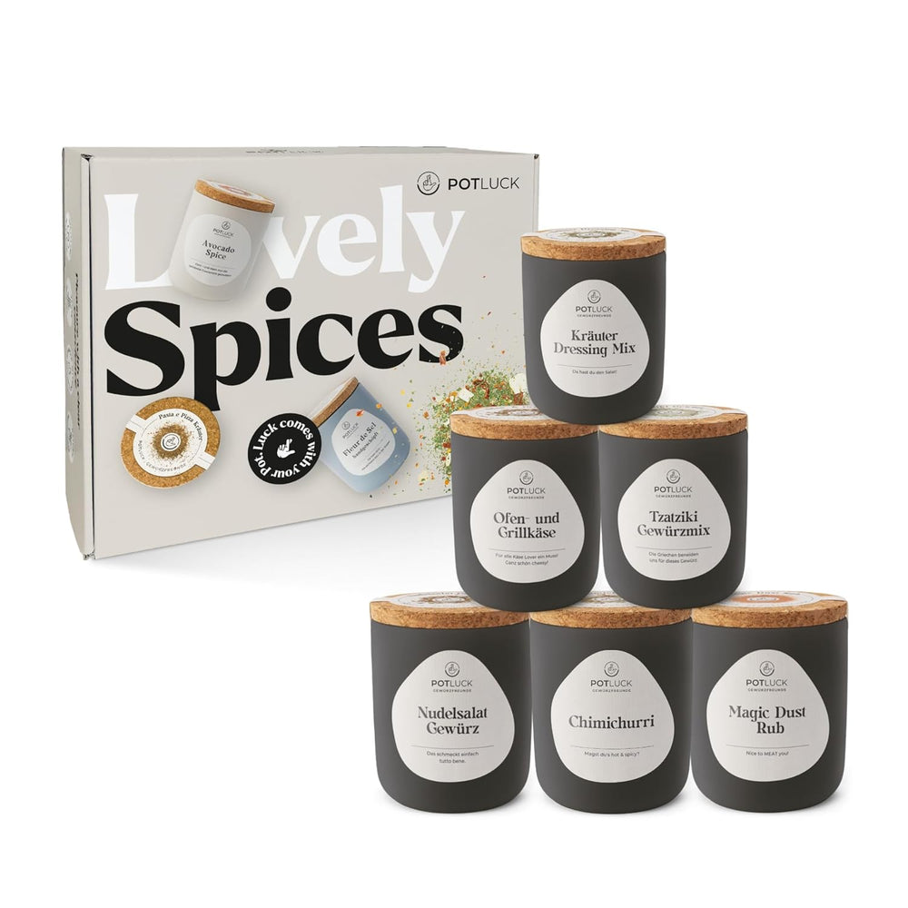 Potluk | Feta Gewürz | Gewürzmischung im Keramiktopf | 50g | Mit natürliche Inhaltsstoffen