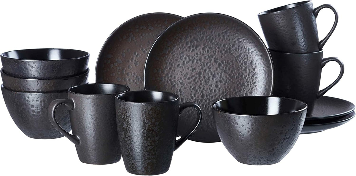 Serviciu de mic dejun Ritzenhoff & Breker Kitwe, 12 piese, negru