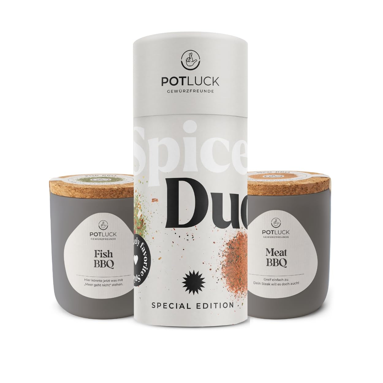 Potluk | Feta Gewürz | Gewürzmischung im Keramiktopf | 50g | Mit natürliche Inhaltsstoffen