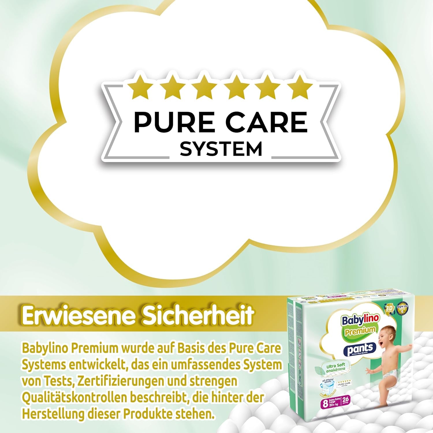 Spodnie Premium rozmiar 8 z ultramiękkim filtrem, XXL (20+ kg), 26 sztuk