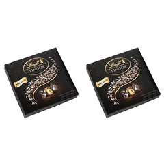 Pudełko upominkowe LINDOR Extra Black 70% Cacao, Czekolada prezentowa, ok. 15 trufli LINDOR, 186 g (opakowanie 2 szt.)