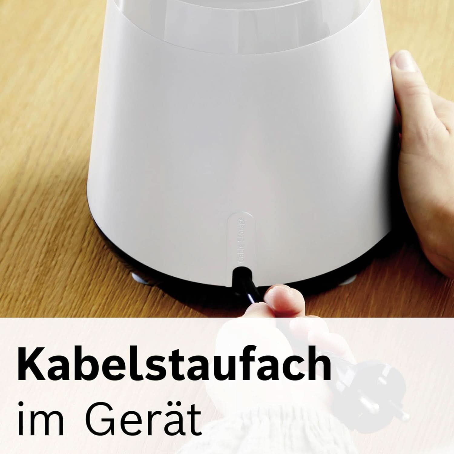 Mikser stojący Vitapower Series 4 MMB6141W, Hochwertige Edelstahl-Klingen, 1,5 l Tritan-Mixbehälter, Spülmaschinengeeignete Teile, 30 000 U/Min, 1200 W, Weiß Mother and Child Naty Shop