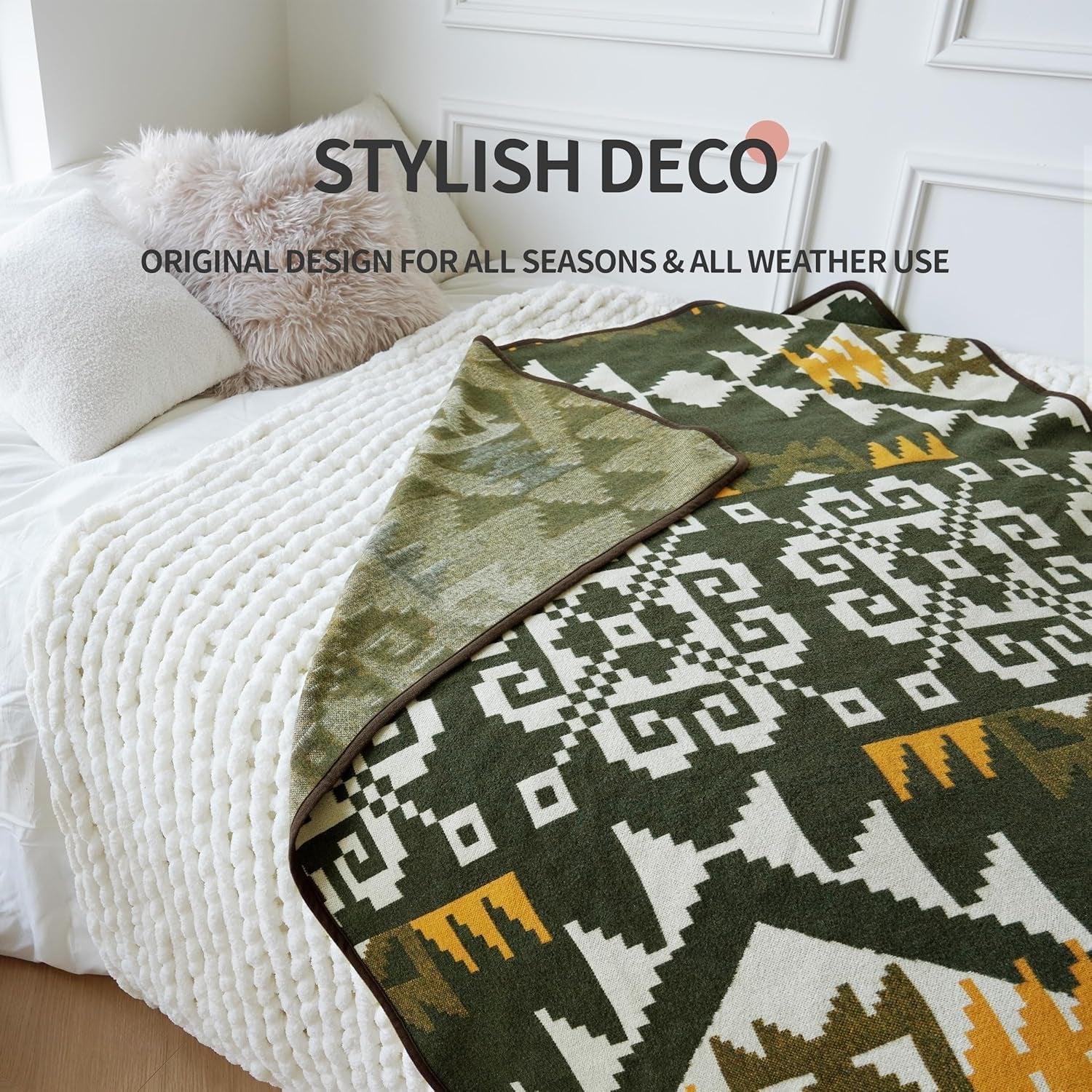 ACUSHLA 200.7X160 Cm, 1.7 Kg, pătură, pătură de lână, pătură caldă de călătorie, pătură tricotată, decorativă, pături pentru canapea, scaun, canapea, pat, living, camping, potrivită pentru toate anotimpurile Ww203 Paturi si Cuverturi Besuche den ACUSHLA-Store