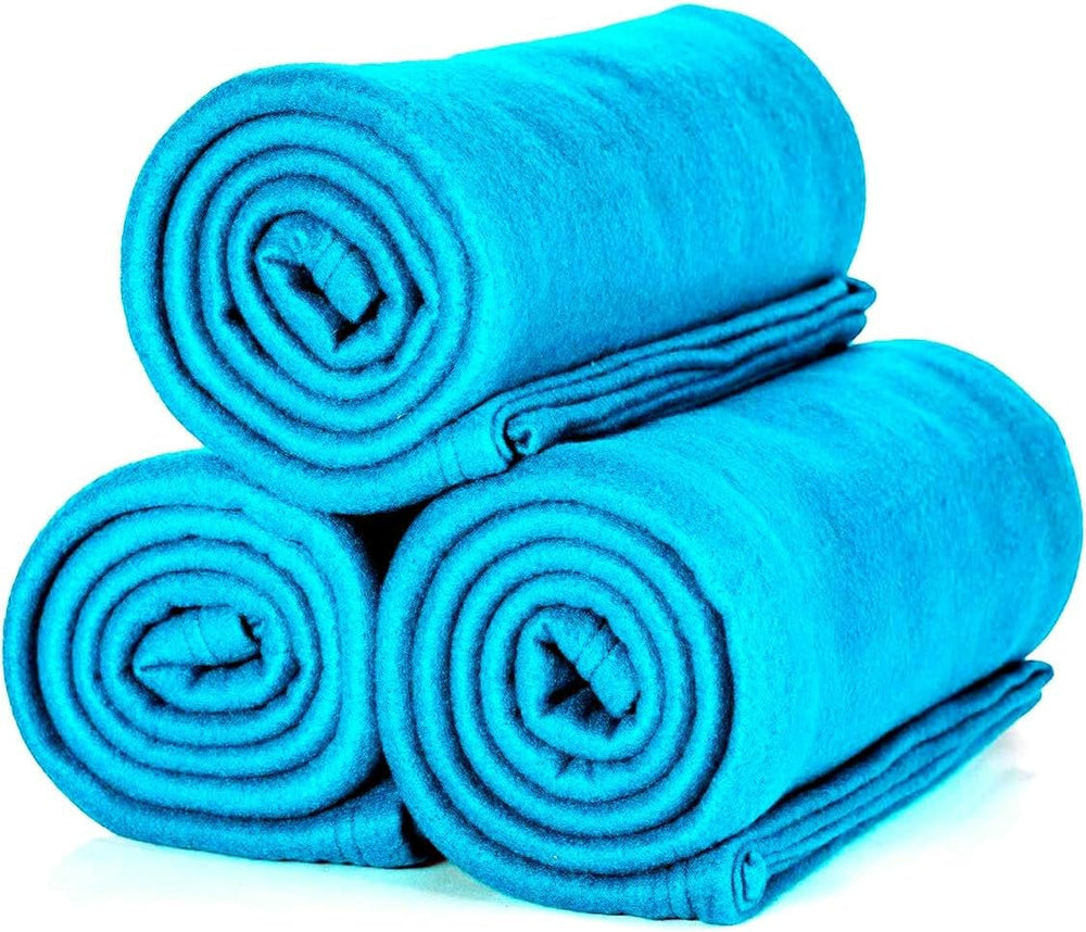 ALCLEAR 3 sztuki Koce polarowe Oeko Tex, kolor: antracytowy, duży rozmiar 130X160 cm, ponad 200 G/m2, koc na sofę koc na sofę koc do salonu, koc piknikowy koc na sofę Łóżka i koce Beuche den ALCLEAR-Store Turquoise 3 sztuki 130X160 cm