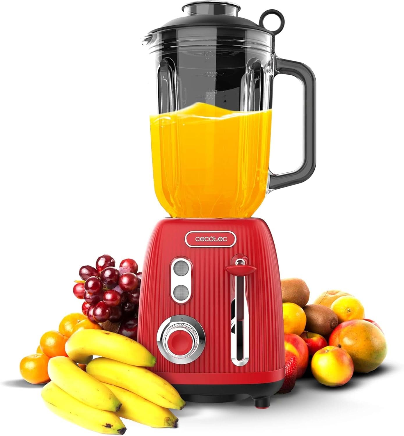 Mikser stojący Cecotec Retro Power Czarny Tytan Retrozielony. 1200 W Maximale Leistung, 2 Geschwindigkeiten, 4-Klingen-Messer Mit Schwarzer Titanbeschichtung Und 1,5L Krug, Vintage-Design w Grün Kitchen Naty Shop Red