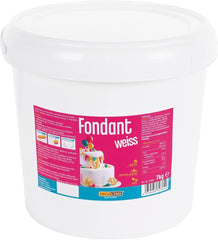 DECOCINO fondant alb - pachet valoric de 7 kilograme - ideal pentru decorarea prăjiturilor, tartelor, cake pops - vegan și fără lactoză Pasta de zahar Naty Shop 7 Kg