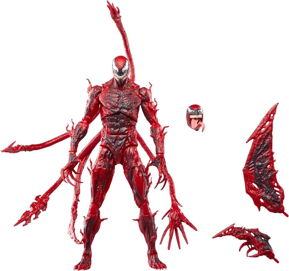 Marvel Legends Series Carnage, figurină de acțiune de lux de colecționat pentru Venom: Let There Be Carnage, 15 cm, roșu Action figures Naty Shop
