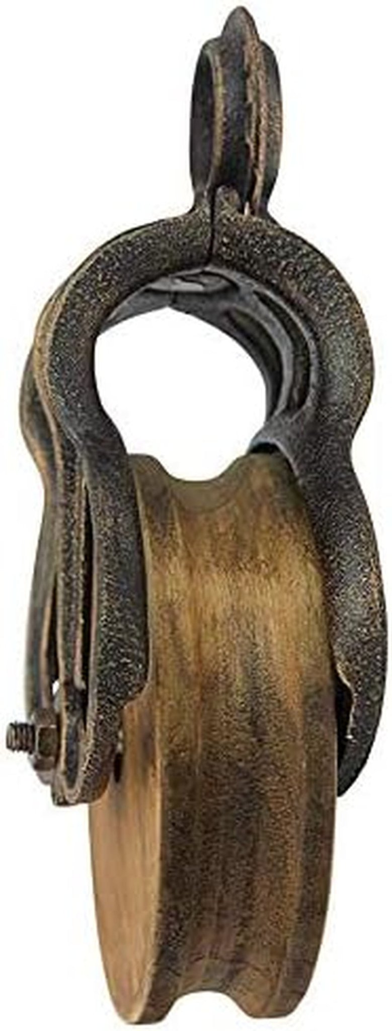 Design Toscano roată de epocă Farmhouse Pulley Decor industrial, 25,5 cm, full color. Statuete si sculpturi Naty Shop