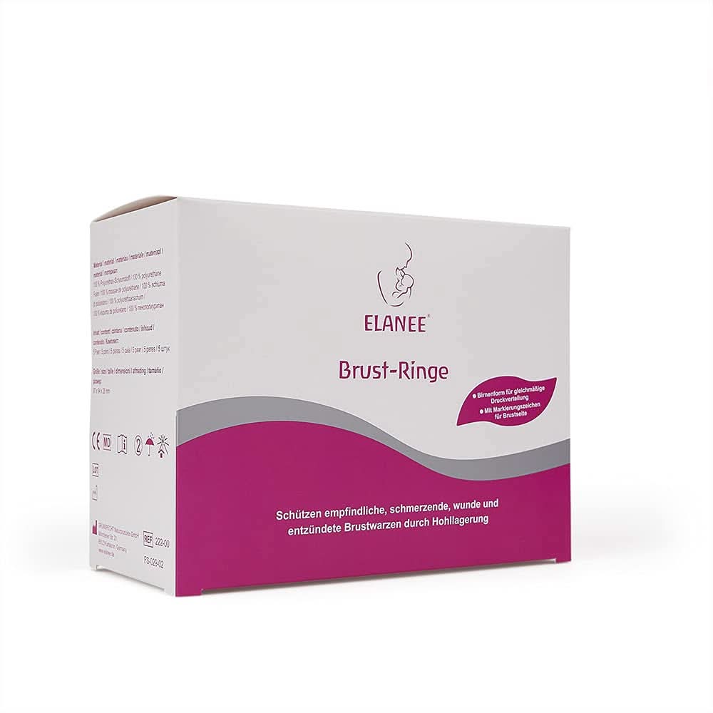 ELANEE Brust-Ringe, Schutz Der Brustwarze Bh-Kontakt Durch Hohllagerung, Ideal Bei Wunden, Entzündeten Brustwarzen Durch Stillen, 10 Stück (222-00) Akcesoria Żywność i karmienie piersią Sklep Bebe Naty