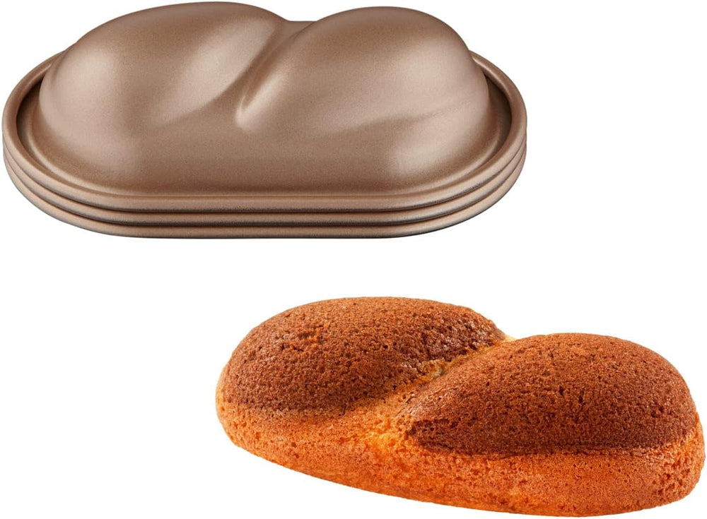 Tefal Creabake Muffins Creabake Backformen, 7,5 cm, Antihaftbeschichtung, Stapelbares System, Kreative Rezepte Für Süßigkeiten Und Slate, Einfaches Backen, Eisenfarben Formy i blachy do pieczenia Naty Shop 3 X Kleine Zopfformen