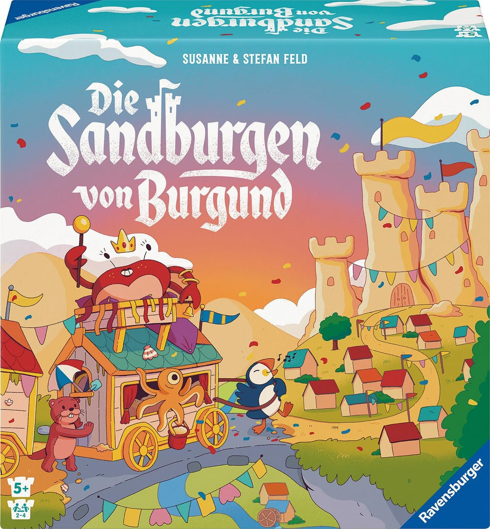 Ravensburger 24687 Burgundy Sandcastles - Gra dla dzieci od 5. roku życia, dla 2-4 graczy