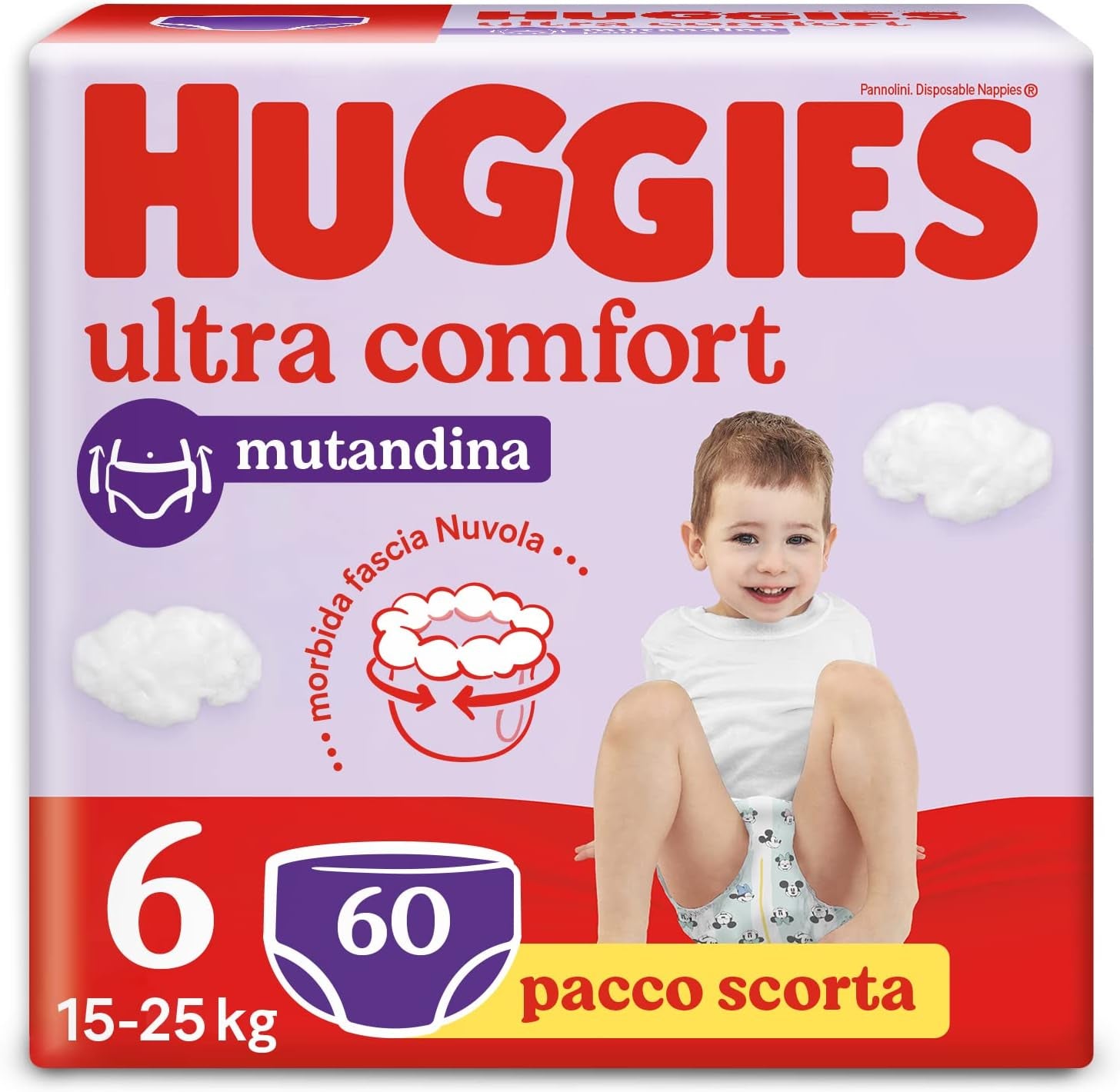 Pieluchy Huggies Ultra Comfort, rozmiar 3 (4-9 kg), wzór Disney, 168 sztuk
