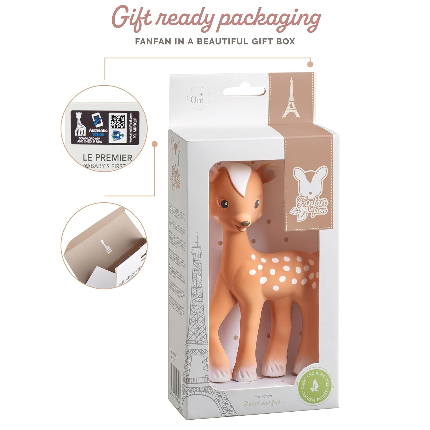 Sophie La Girafe Fanfan căprioara, plastic, 616341, maro