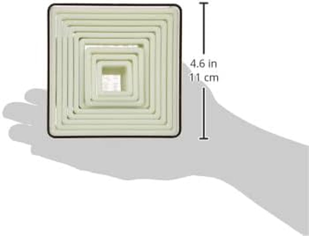 Corta MASAS CUADRADO LISO (9 buc)