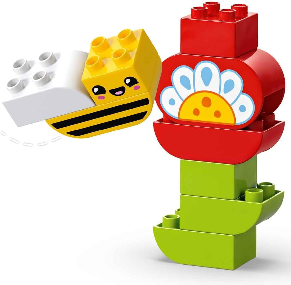 LEGO DUPLO Town Creative Flower Garden, Jucărie stivuibilă, Permite copiilor mici de la 2 ani să se joace imaginativ, Set de construcție pentru a promova dexteritatea, Jucărie educativă pentru copiii preșcolari 10444 Seturi de constructie Besuche den LEGO-Store