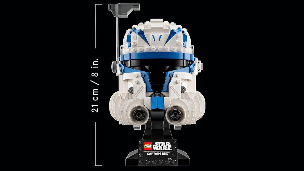 LEGO 75349 Star Wars Captain Rex Helm Set, The Clone Wars Modell Sammlerstück für Erwachsene, 2023 Serie, Erinnerungsstück und Geschenk-Idee