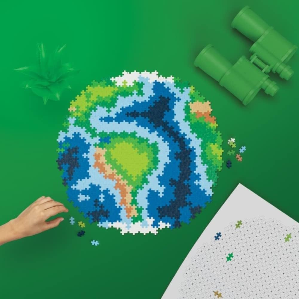 PLUS PLUS Puzzle z klocków Ziemia 800 szt. Globe, Erde