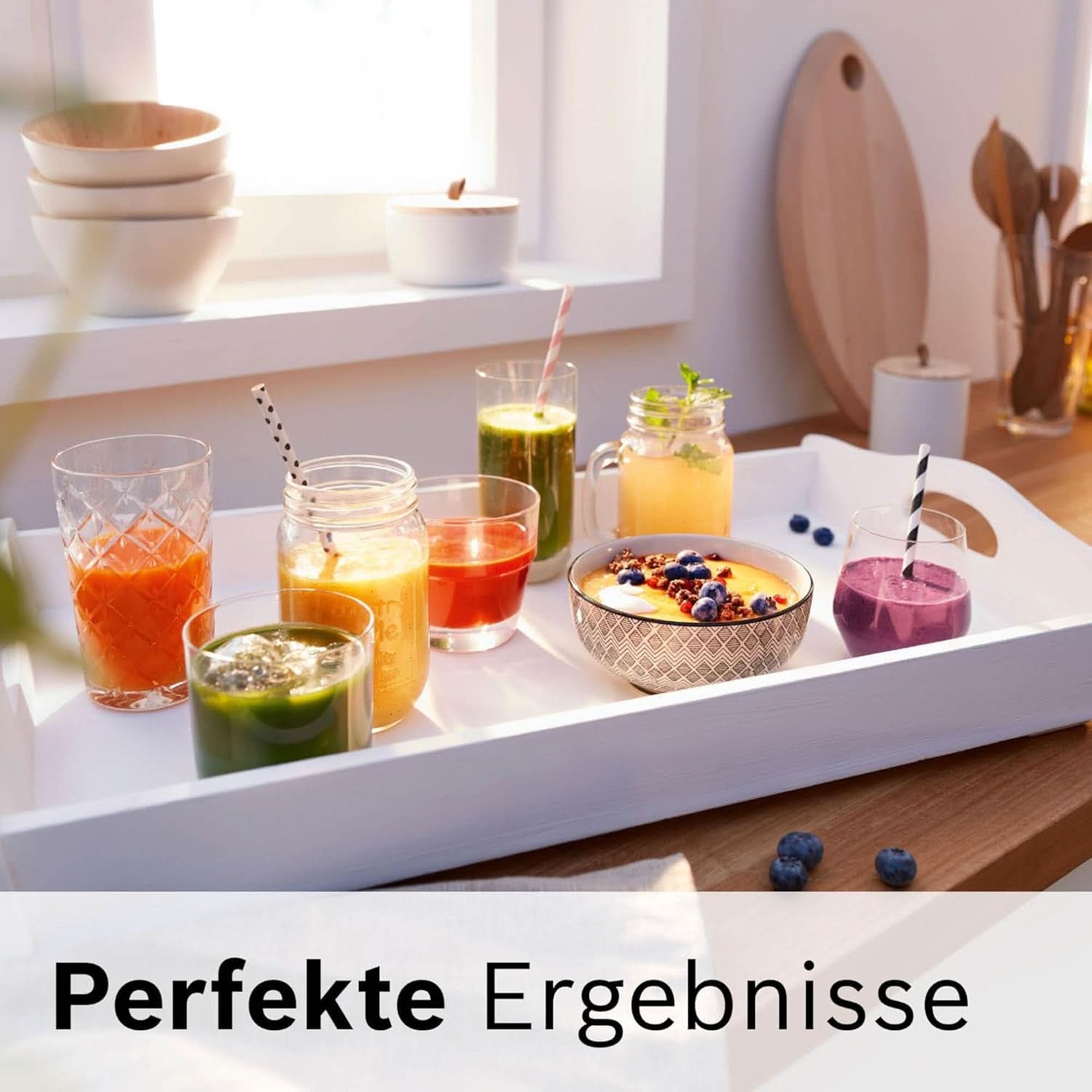 Mikser stojący Vitapower Series 4 MMB6141W, Hochwertige Edelstahl-Klingen, 1,5 l Tritan-Mixbehälter, Spülmaschinengeeignete Teile, 30 000 U/Min, 1200 W, Weiß Mother and Child Naty Shop