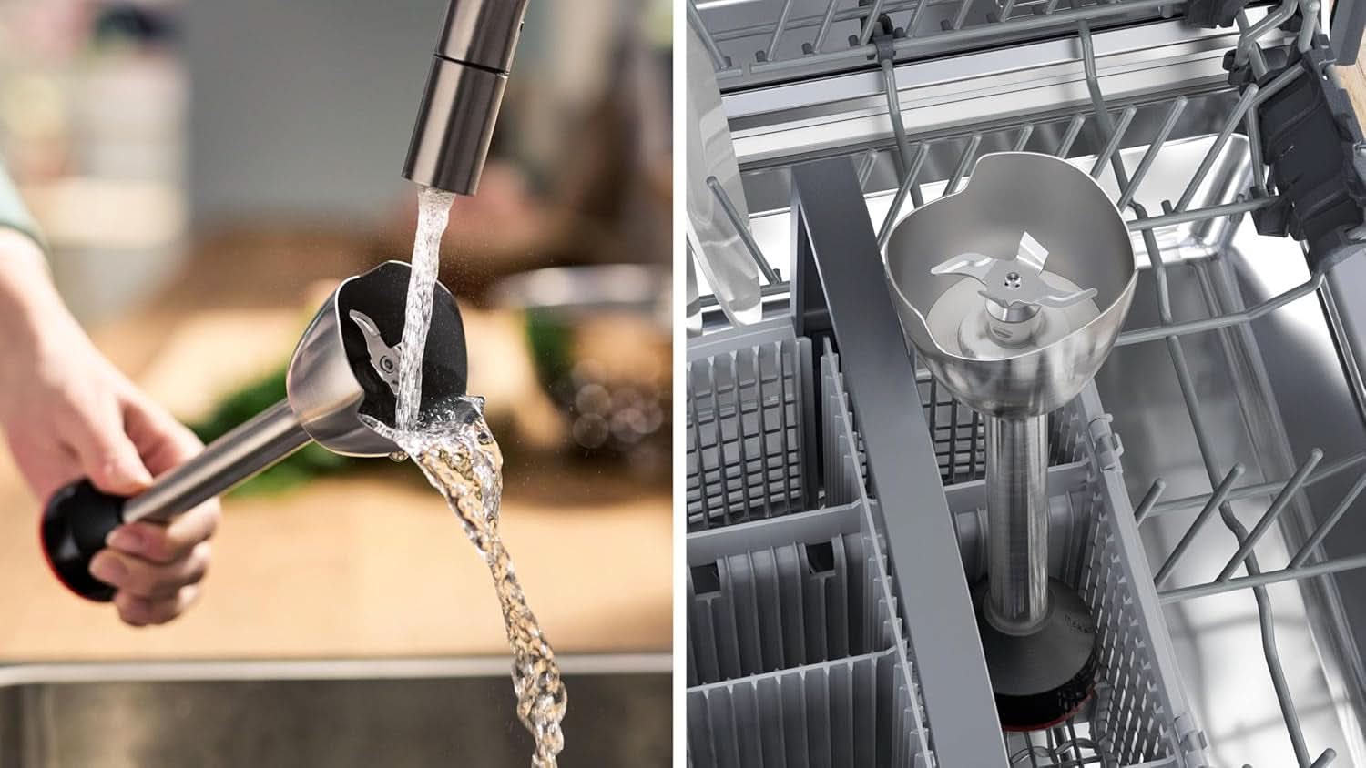 Mikser stojący Bosch Ergomaster Serie 4, 1000 W, Edelstahl-Mixstab, Zerkleinerer, Mix-/Messbecher, Schwarz Kitchen Naty Shop