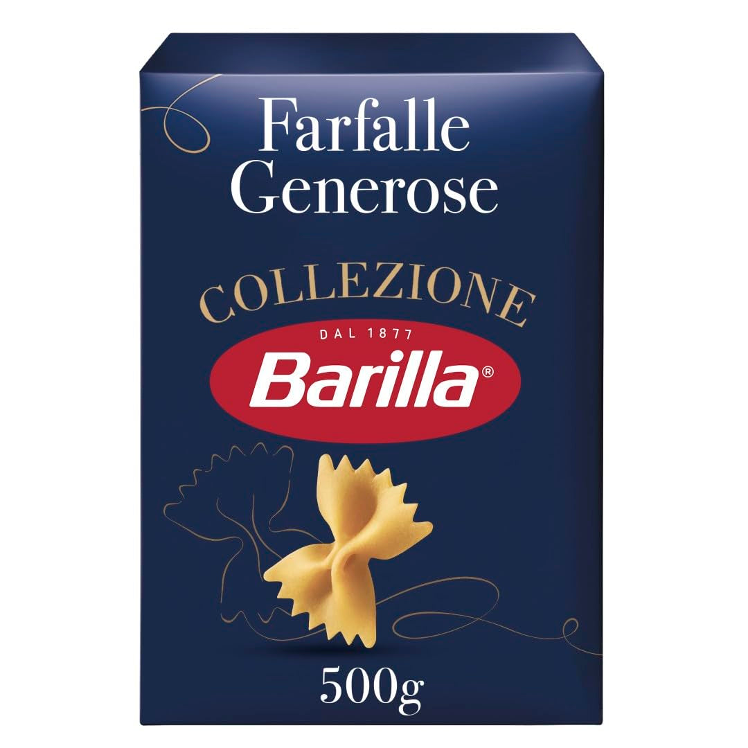 Barilla Collezione Farfalle Makaron z wysokiej jakości pszenicy durum, zawsze al dente, (1 x 500g)