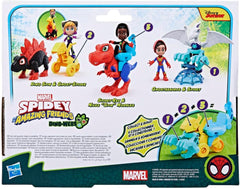 Marvel Spidey And His Super Friends Dino-Webs Spidey-Rex & Miles "Spin" Morales Spider-Man Action Figure Set Action figures Naty Shop