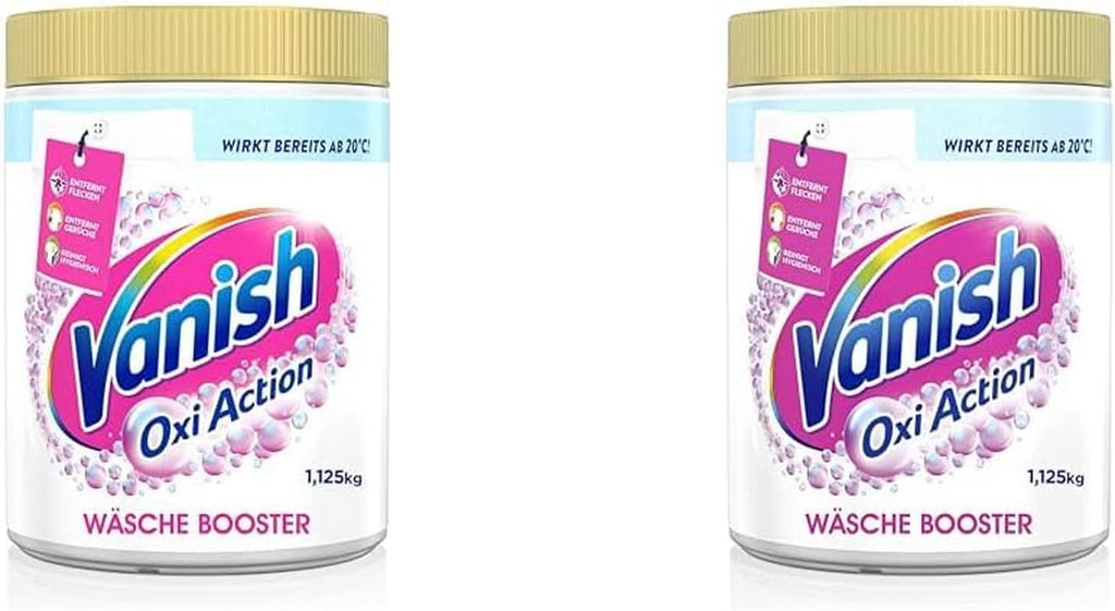 Vanish Oxi Action Powerwhite Powder - 1 X 1,125 Kg - pudră de îndepărtare a petelor și de îmbunătățire a rufelor fără clor - pentru rufe albe Detergenti Rufe Naty Shop