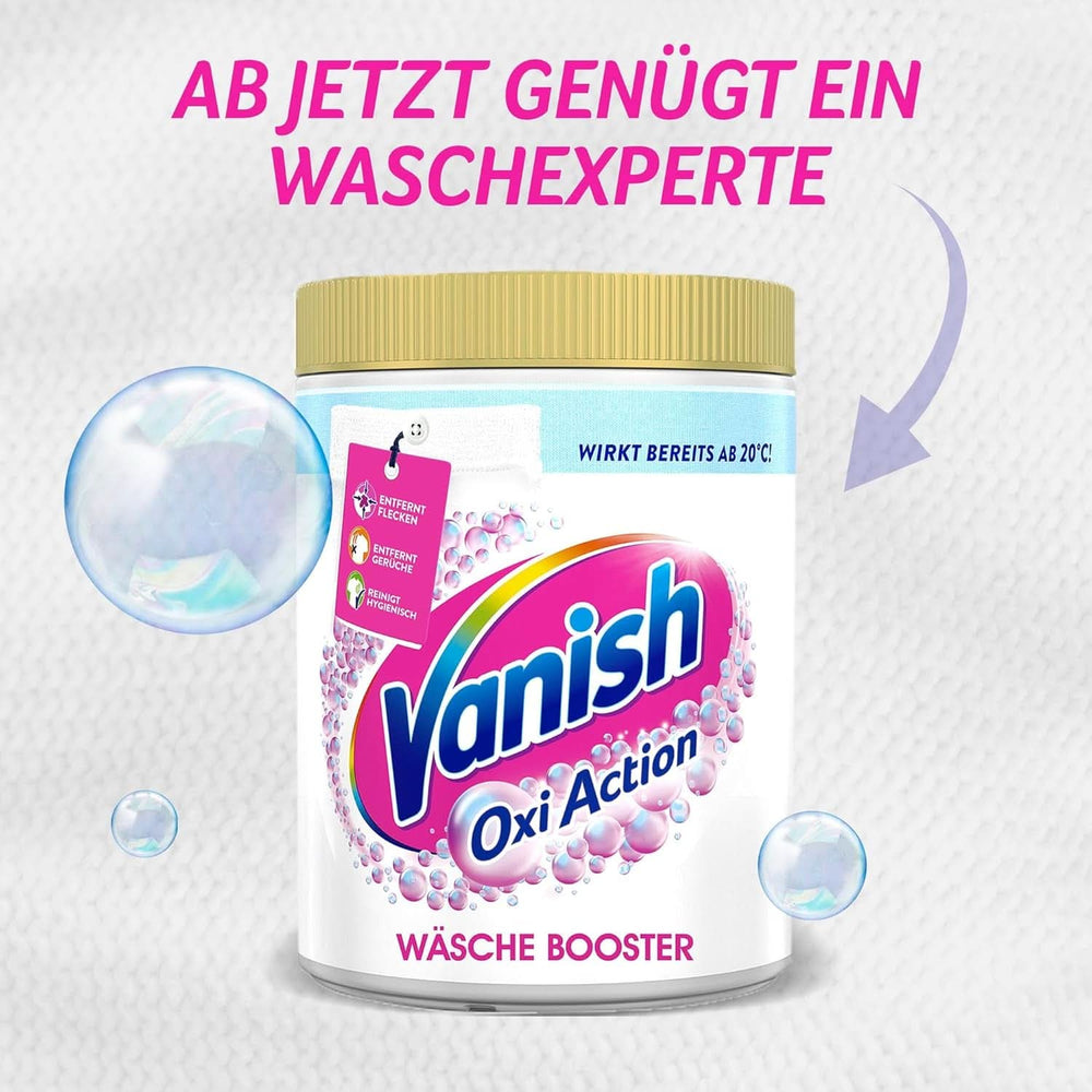 Proszek Vanish Oxi Action Powerwhite - 1 X 1,125 Kg - odplamiacz i proszek ulepszający pranie bez chloru - do białego prania Proszki do prania Naty Shop