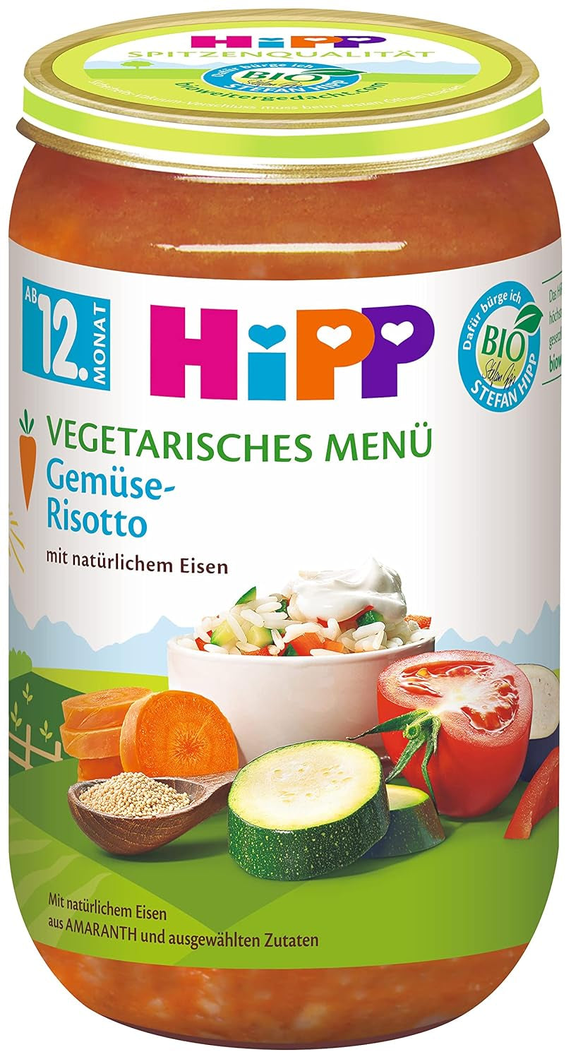 Organiczne menu Hipp z 12-miesięcznego risotto warzywnego, opakowanie 6 sztuk Matka i Dziecko Naty Shop Domyślny tytuł