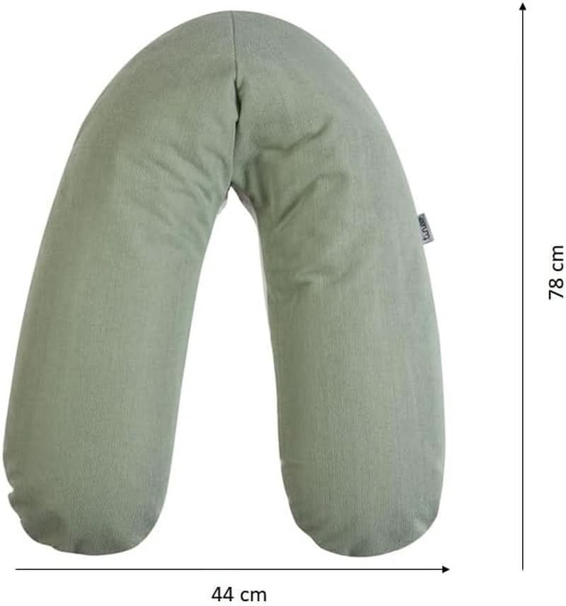 Poduszka ciążowa - Poduszka do karmienia - Poduszka wielofunkcyjna 2 w 1 - Zdejmowany pokrowiec 78 X 44 cm Akcesoria Żywność i karmienie piersią Sklep Bebe Naty