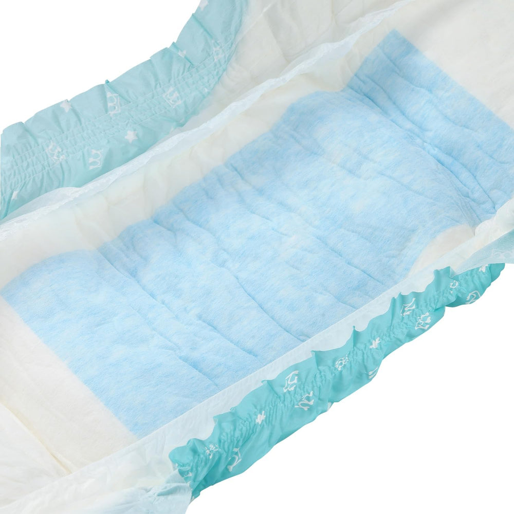 CutiePlusU pieluchy dla dorosłych 2 szt. Jednorazowe majtki na nietrzymanie moczu z klapkami dla kobiet i mężczyzn o maksymalnej chłonności przez noc - Mały Książę (średni 71-96 cm)