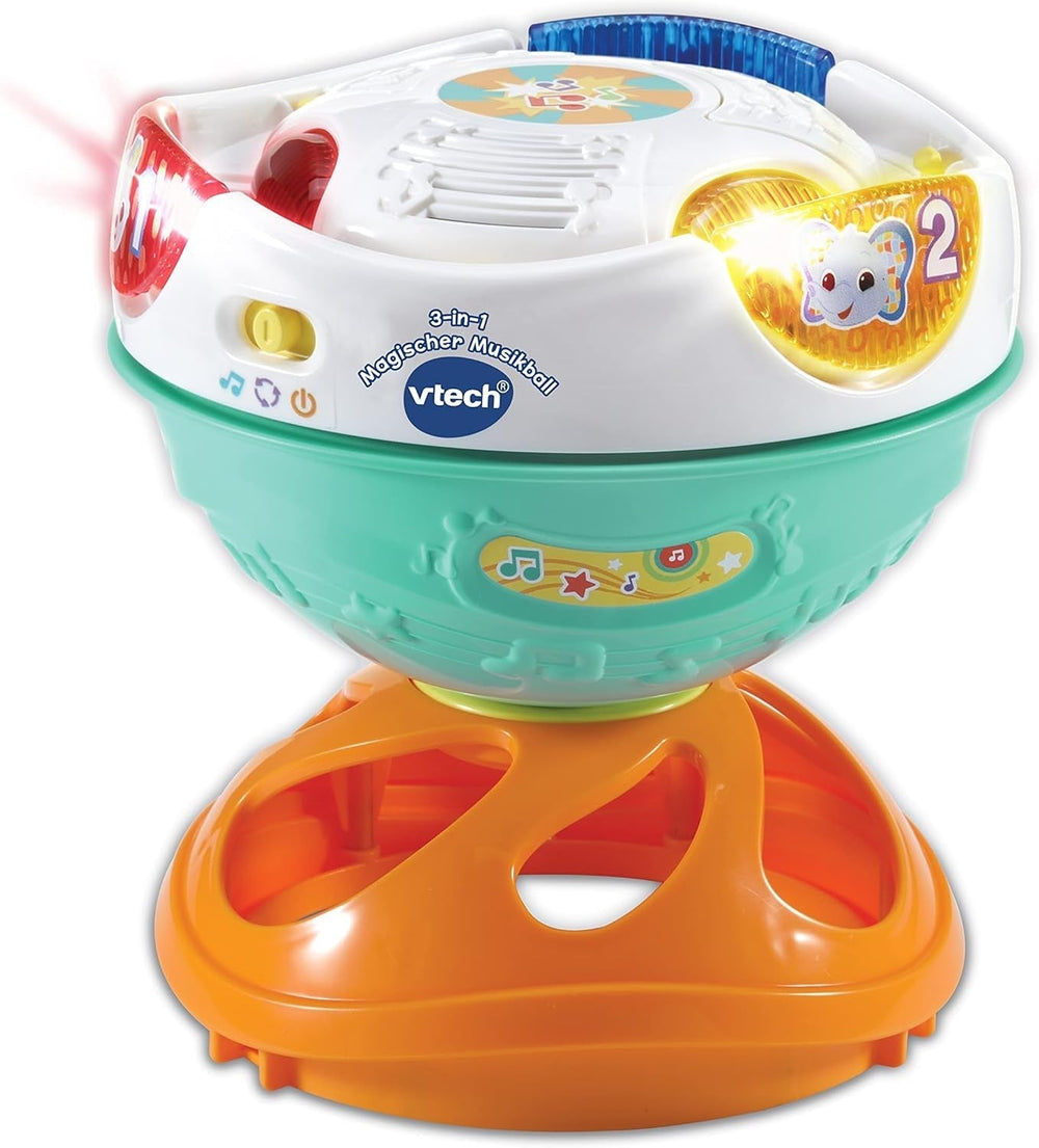Vtech Baby 3-in-1 Magic Music Ball, de la 9-36 luni & Baby Music Fun Tambourine - Jucărie electronică cu muzică și efecte sonore - Pentru copii cu vârsta cuprinsă între 9-36 luni Jucarii Bebe Naty Shop