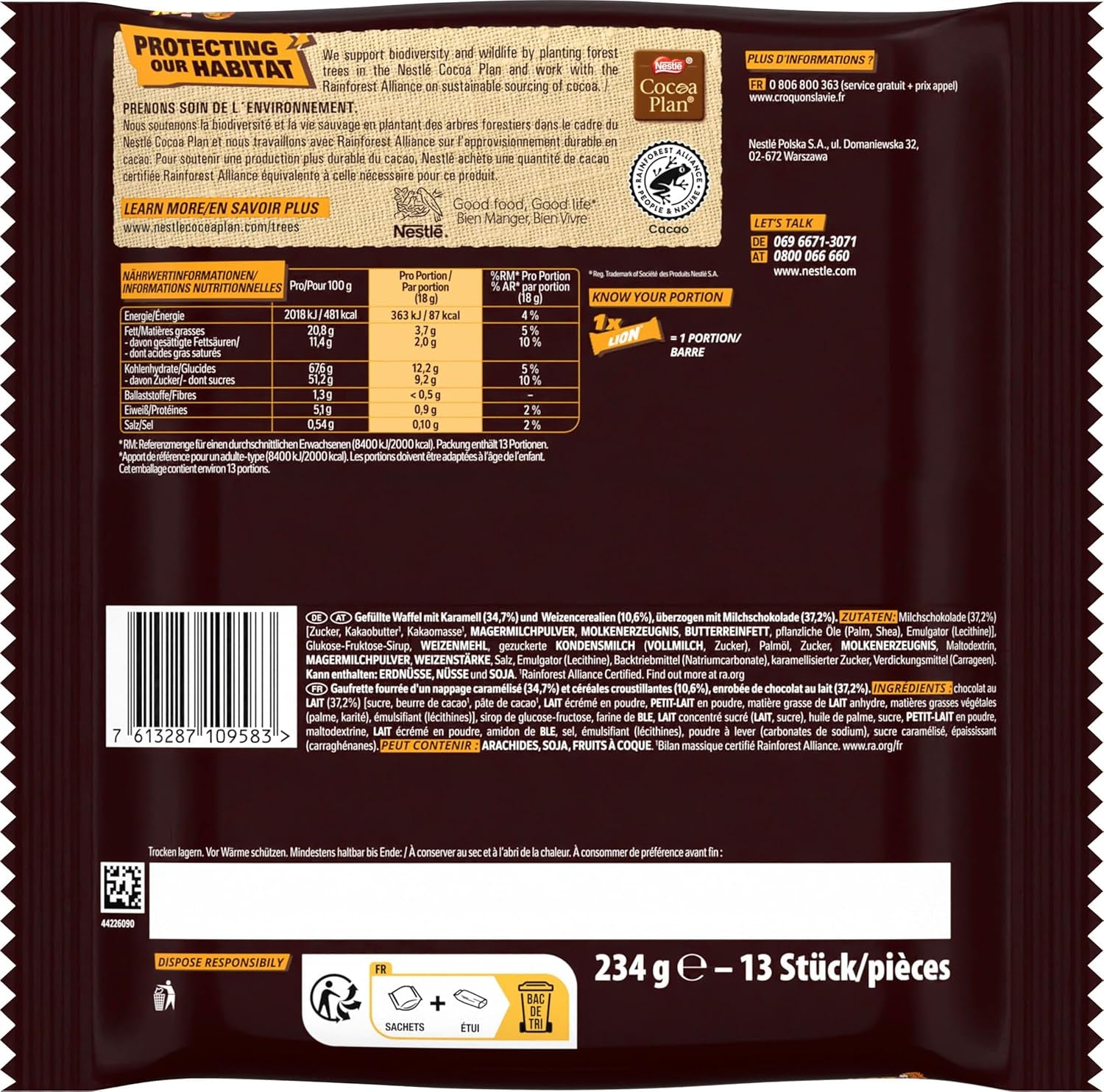 Zestaw Lion Mini 2 sztuki (1x234g)