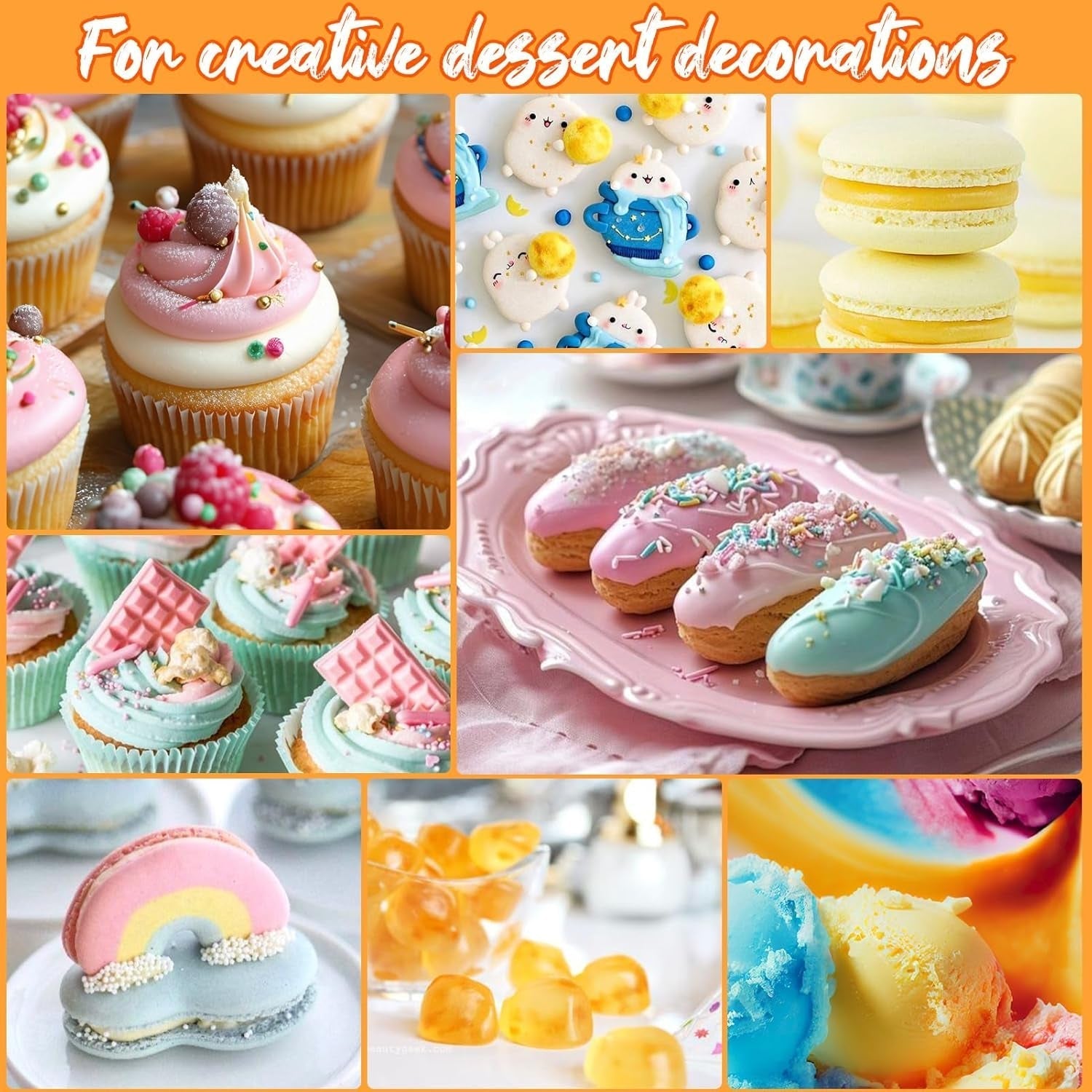 Zestaw barwników spożywczych w płynie 12 x 12 ml Naty Shop