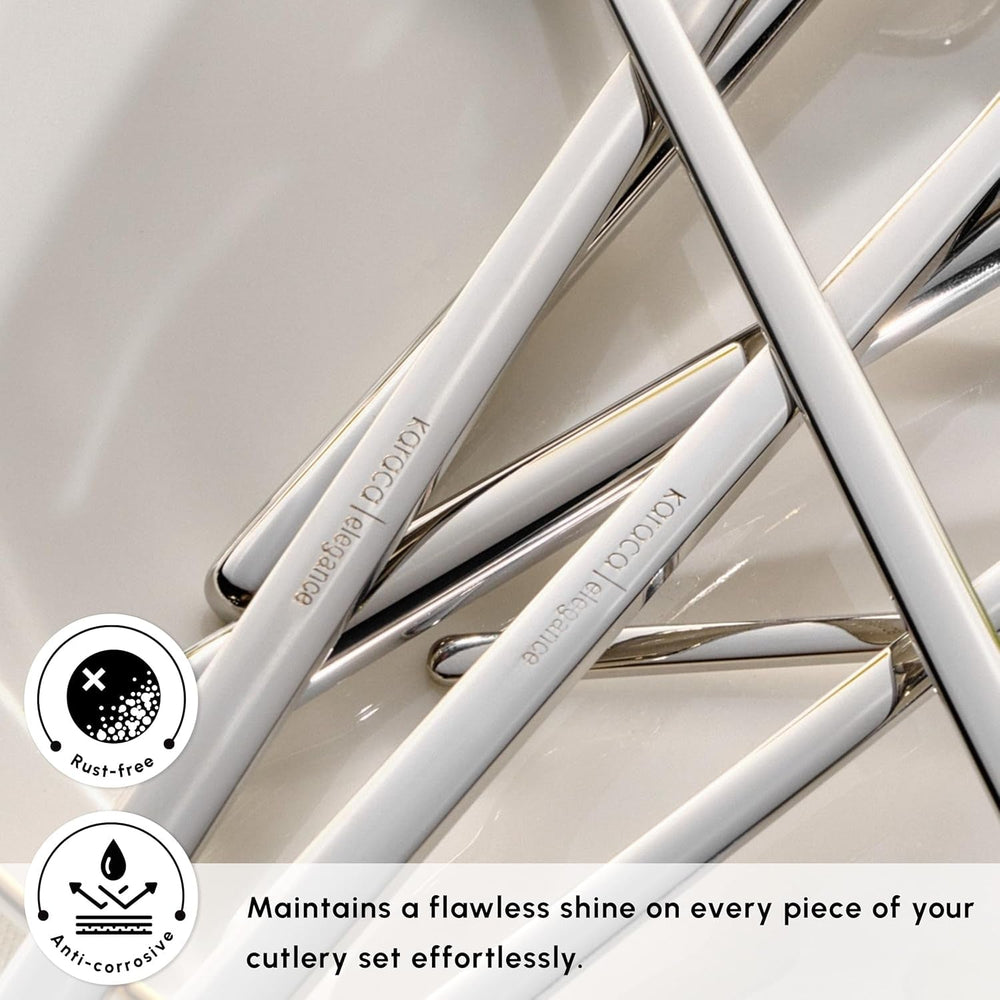 Karaca Focus Elegance, 84-częściowy zestaw sztućców, 12 osób Kitchen Naty Shop
