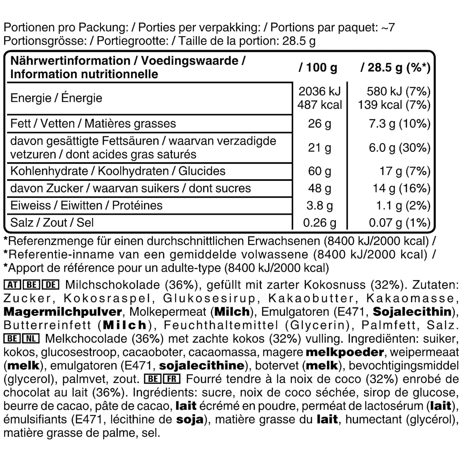 Opakowanie zbiorcze czekolady Bounty Minis, mini batoniki czekoladowe Fine Coconut, 227 g, pomysł na prezent czekoladowy, opakowanie zbiorcze czekolady