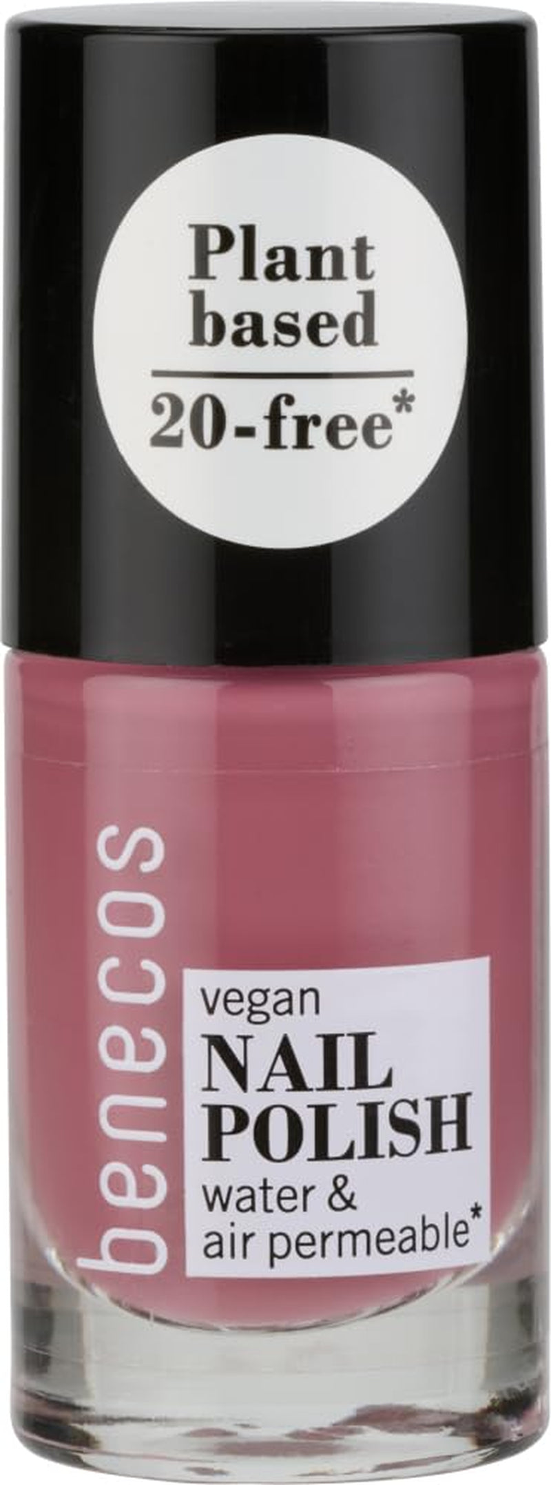 Benecos 20-Free Mysterious Vegan Nail Polish - Lakier do paznokci na bazie roślin - Szybkoschnący, długotrwały - Przepuszczalny dla wody - Wzbogacony biotyną - 5ml