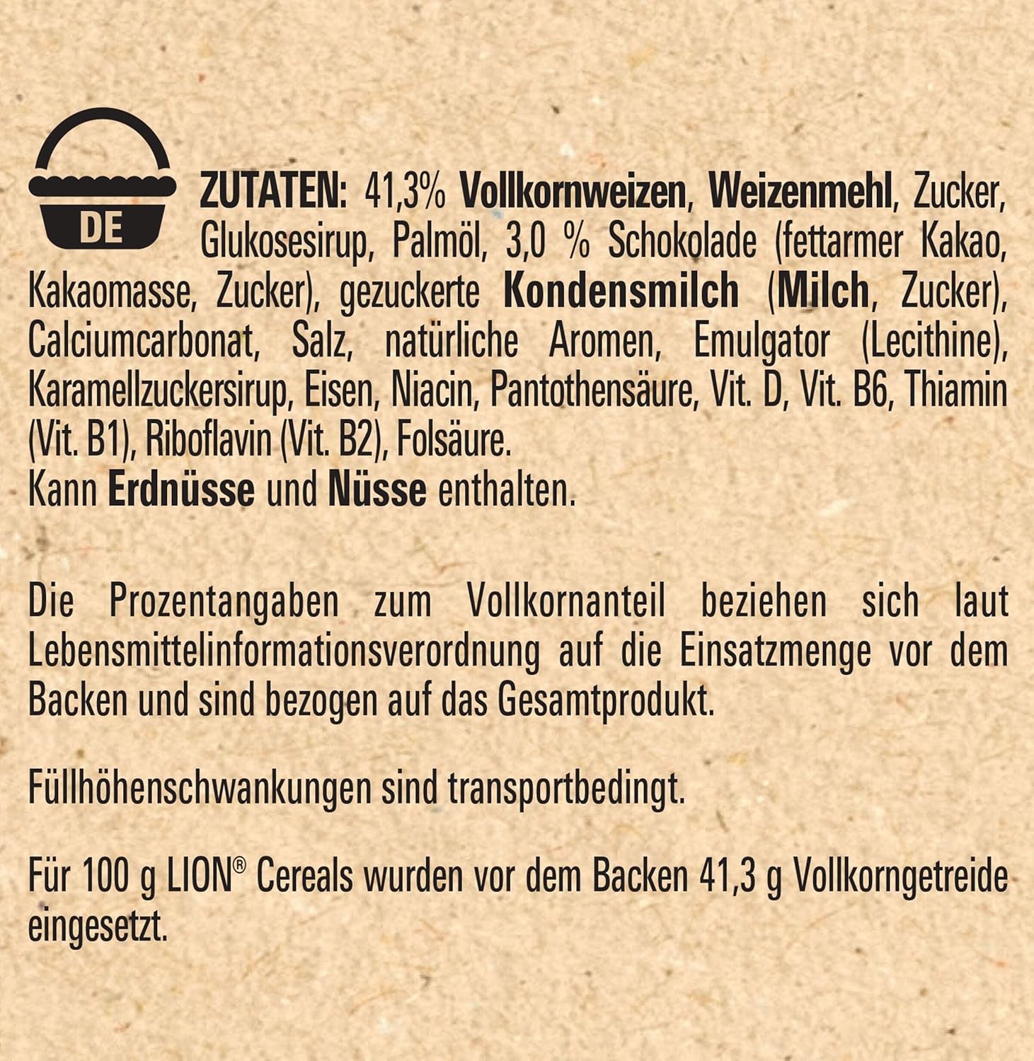 Płatki zbożowe (+20%), płatki czekoladowo-karmelowe i 41% pełnych ziaren, płatki śniadaniowe z witaminami i minerałami, opakowanie 2 szt. (1 x 480 g)