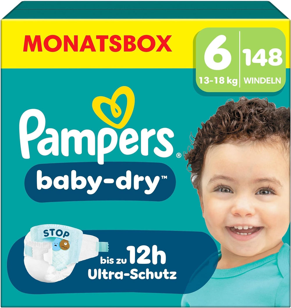 Pieluchy Pampers Baby-Dry Rozmiar 5, 174 pieluszki, 11 kg - 16 kg, do 100% ochrony przed wyciekaniem i komfortu przez całą noc