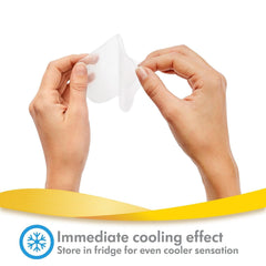 Wkładki hydrożelowe Medela - natychmiastowa ulga i chłodzenie obolałych sutków - wielokrotnego użytku - opakowanie 4 sterylnych wkładek, pakowane pojedynczo Akcesoria Żywność i karmienie piersią Sklep Bebe Naty