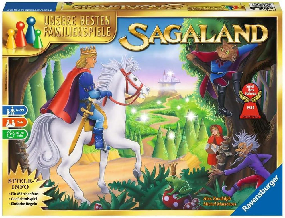 Ravensburger 26424 - Sagaland - gra planszowa dla dzieci i dorosłych, 2-6 graczy, wiek 6+, gra roku, najlepsze gry rodzinne
