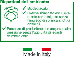 Podpaski higieniczne GOLD BABY, 15 szt., dziecięce, 100% bawełna hydrofilowa, 40 x 80 cm, hipoalergiczne i biodegradowalne, testowane dermatologicznie, wyprodukowane we Włoszech Chusteczki nawilżane dla niemowląt Naty Shop