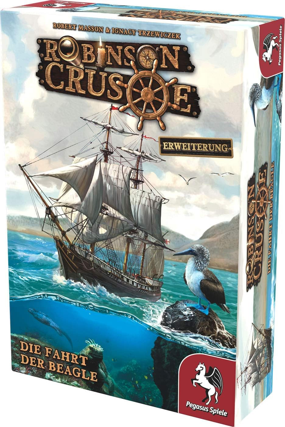 Pegasus Spiele 51946G - Robinson Crusoe Voyage of the Beagle (rozszerzenie), średni