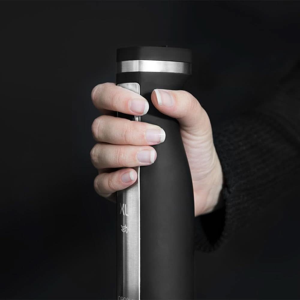 Mikser ręczny Cecotec Powergear 1500 - Klingen Aus Titanium Beschichtung, 21 Geschwindigkeitsstufen, 1500 W, Inklusiv Glas Mit Deckel. (Schwarz Und Edelstahl, XL) Sklep z kuchnią Naty