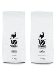 Probierset Espressobohnen 500g Colombia Sun und 500g World of Arabica Ganze Bohnen Geschenk-Set, mittelkräftig geröstet, 1kg