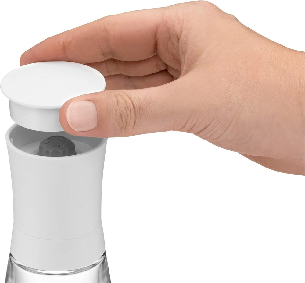 WMF Trend râșniță de sare sau piper 14 cm, fără umplutură, râșniță ceramică, plastic, sticlă, alb Rasnite si Feliatoare Naty Shop